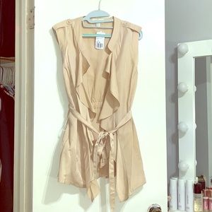 Forever 21+ Plus size beige silk vest
